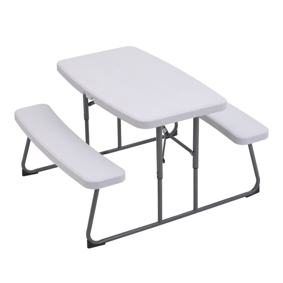 Foldable Picnic Table and Bench Set for Kids