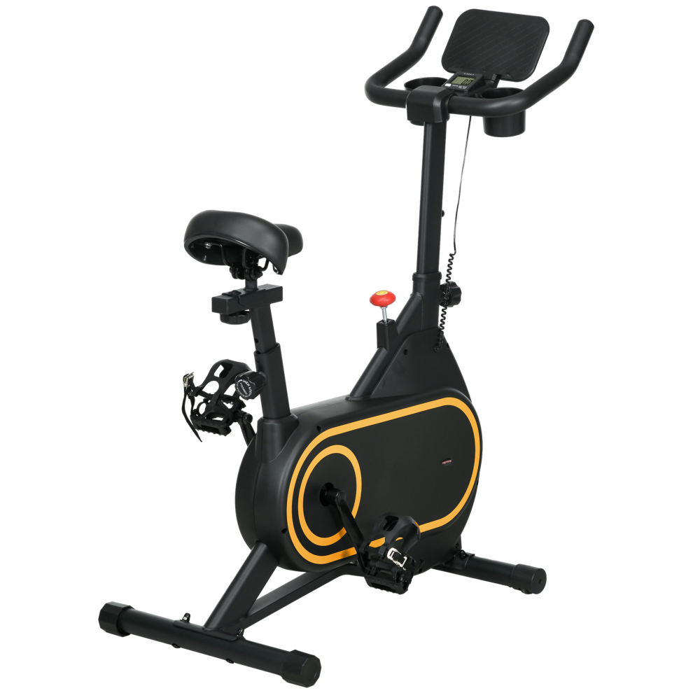 Sportnow Exercise Bike, Stationary Bike W/ Lcd Display For Home Cardio Workout