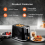 GEEPAS (Black) Geepas 1.7L Electric Kettle & 2 Slice Toaster Set 5