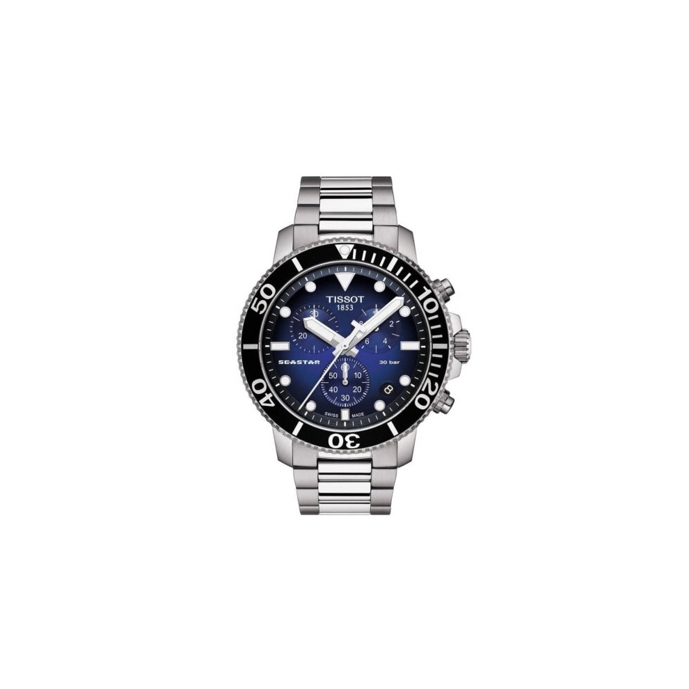 Tissot Seastar Men's Watch Silver / Blue T1204171104101