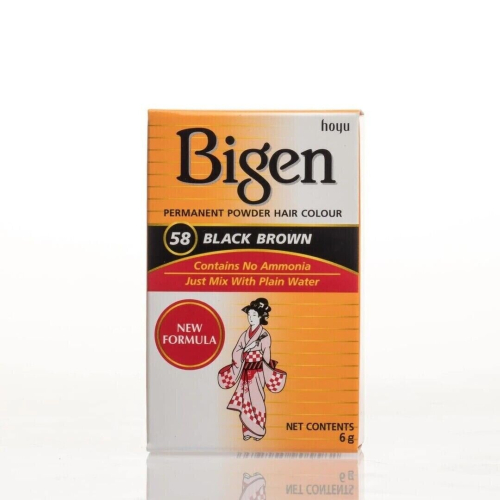 Bigen BIGEN Permanent Powder Hair Colour Black Brown 58