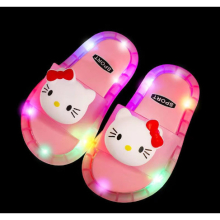 (As shown, 32-33(Insole 18.5CM)) Children‘s Boys Girls Slippers Cartoon Animals Prints Shoes Lighted Fashion Cute Shoes Bathroom Slippers Flat Heels
