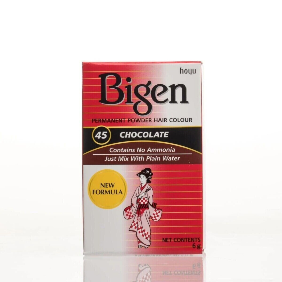 BIGEN Permanent Powder Hair Chocolate 45-image-OPC-PD8FHWZ-NEW