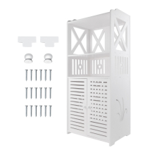 Bathroom Floor Cabinet, Bathroom Storage Organizer,Corner Unit Free Standing Bathroom Furniture with Doors and Shelves for Living Room Bedroom