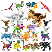 (Set A) 22PCS Dinosaur Building Blocks Set Bull Dragon Pterosaur Triceratops Building Block Toy