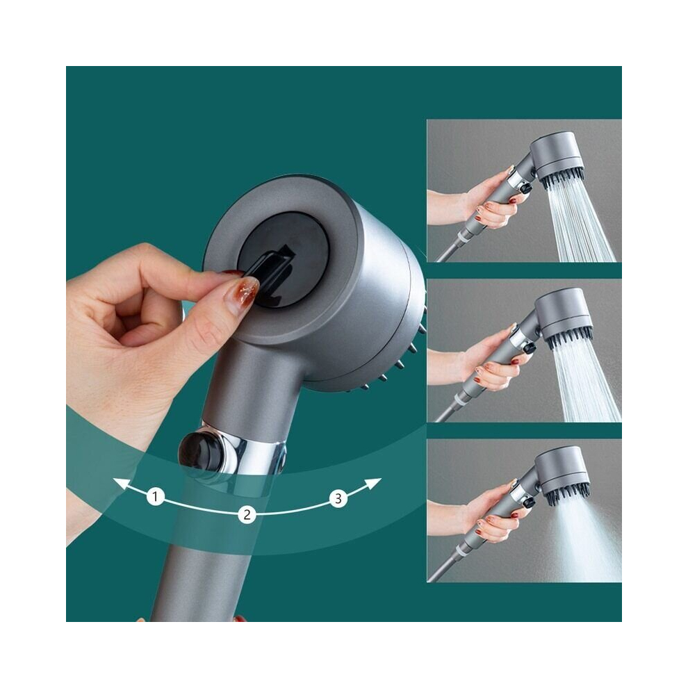 3 Modes Shower Head High Pressure Handheld Showerhead 785039841120