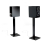 Norstone ESSE Pair of Speaker Stands 61cm Black/Black 2