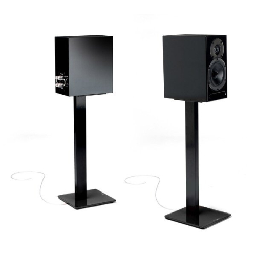 Norstone ESSE Pair of Speaker Stands 61cm Black/Black 1