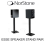 Norstone ESSE Pair of Speaker Stands 61cm Black/Black 1