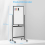 Casart Double-Sided Magnetic Mobile Whiteboard Adjustable Rolling Erase Board W/ Marker 2