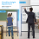 Casart Double-Sided Magnetic Mobile Whiteboard Adjustable Rolling Erase Board W/ Marker 3