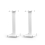 Norstone Stylum1 Satin White 50cm Pair of Speaker Stands 2