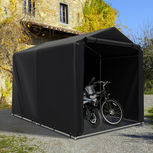 Heavy-Duty Outdoor Bike Storage Shed Portable Motorcycles Garage Shelter