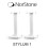 Norstone Stylum1 Satin White 50cm Pair of Speaker Stands 1
