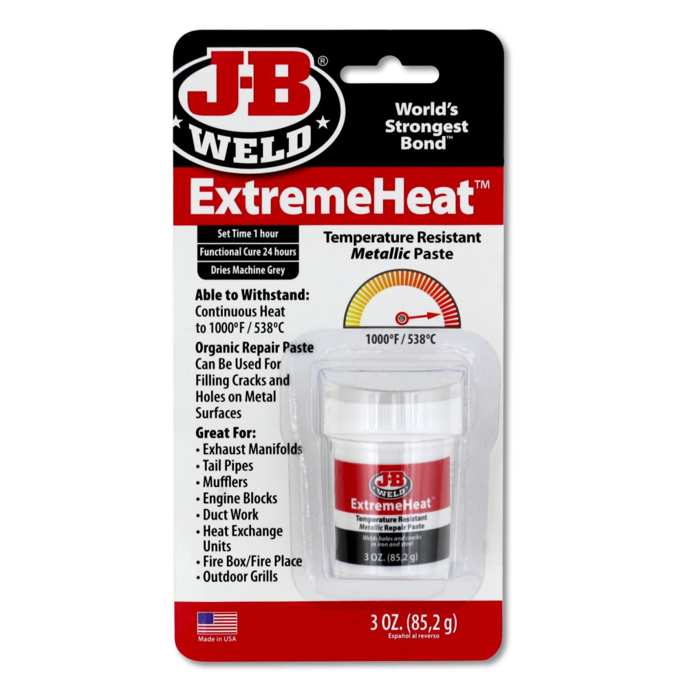 JB Weld 37901 ExtremeHeat High Temperature Resistant Metallic Paste-3 oz