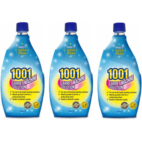 1001 Carpet Machine Solution 500ml (Pack of 3)