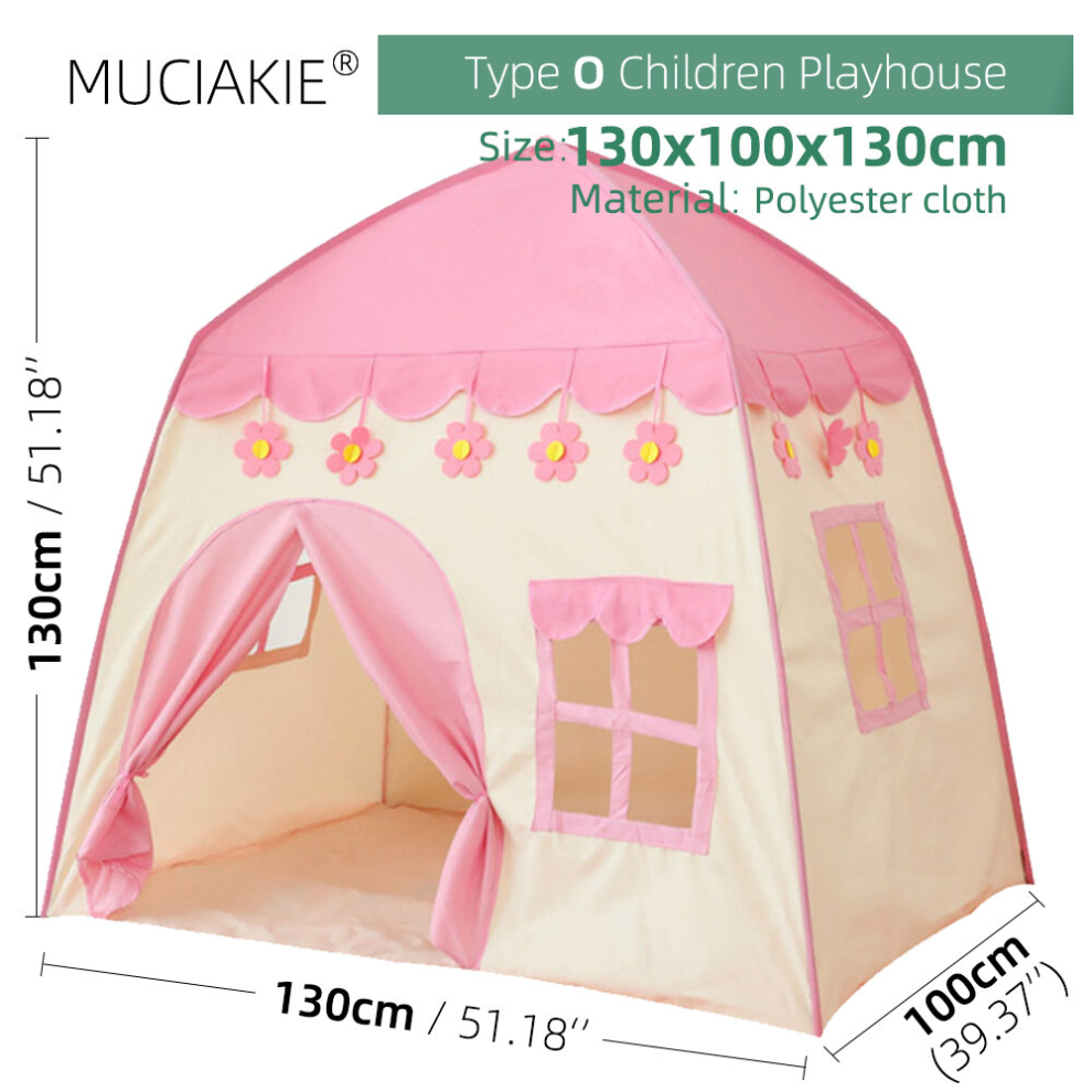 (O) 24 Types Children Playhouses Kids Indoor Outdoor Play Tents Portable Foldable Princess Prince Castle Gift Courtyard Garden House-image-OPC-PD8FQ6Y-NEW