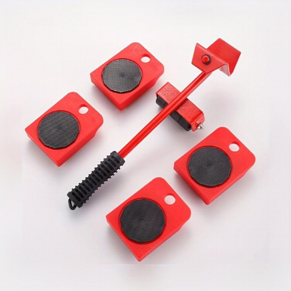 5Pcs Moving Device Multifunctional Moving Utility Device Moving Heavy Object Furniture Roller Portable Skating Moving Labor Saving Object 885680868054