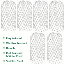 6pcs Roof Drainage Protection Filter Rust proof And Sturdy Filter Mesh Used For Drainage Ditch Filter To Prevent Blockage