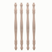4pcs Solid Wood Porch Bridge 27 5 1 H 86 Style Railings Accessories