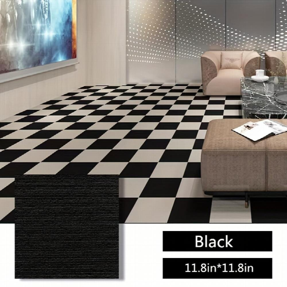10Pcs Self Adhesive Carpet Tile Easy To Peel And Stick Carpet Floor Tile Household Commercial Carpet Floor Tiles Non Slip Peel And Stick Carpet Tile H 885680872051