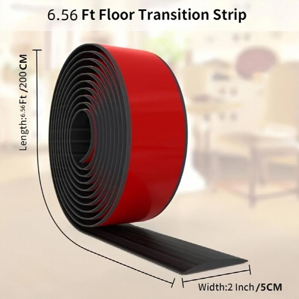 1Pc 6 56Ft Floor Transition Strip Self Adhesive Carpet & Flooring Transitions Edging Trim Strip Pvc Threshold Transitions Suitable For Threshold Heigh 885680863486