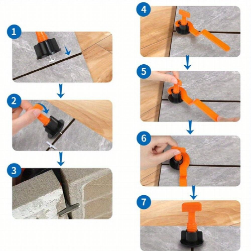 1 Set Tile Leveling Tool Manufacturer Leveling Tool Cross shaped Plastic Wall Tile Locator Adjustment Tool 1