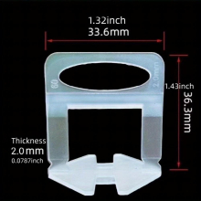 100pcs Tile Leveling Clips 2mm Tile Leveling Spacer Tile Leveling System Tile Installation For PRO And DIY