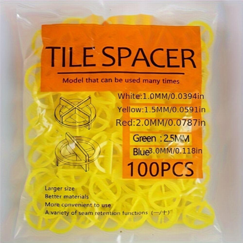 100Pcs Reusable 2 In 1 Function 1 5Mm 2 0Mm 2 5Mm 3Mm Ceramic Tile Cross Wedge Ceramic Tile Leveler Clamp Type Leveling System Ground Wall Constructio 885680860362