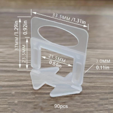 90pcs Tile Leveler Base Tiling Tool Adjustment Leveling Sticking Tile Tool