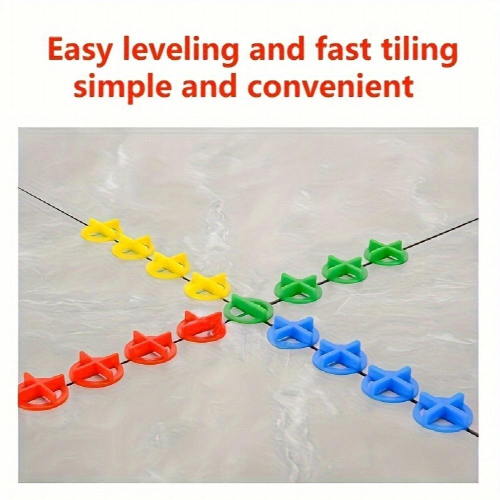 100pcs Reusable 2 in 1 Function 1 5mm 2 0mm 2 5mm 3mm Ceramic Tile Cross Wedge Ceramic Tile Leveler Clamp Type Leveling System Ground Wall Constructio 2
