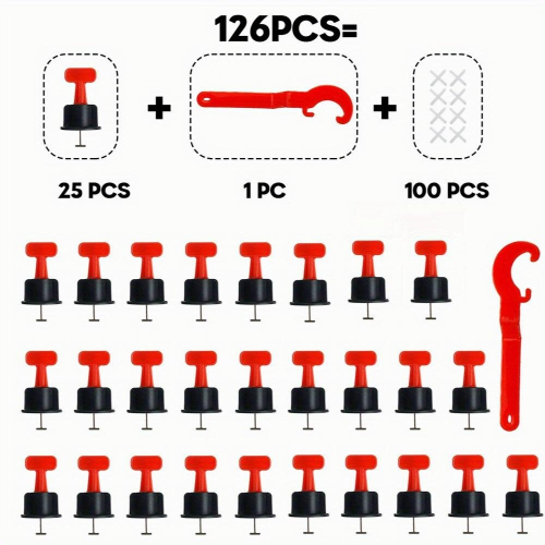 1 Set Tile Leveling Tool Manufacturer Leveling Tool Cross shaped Plastic Wall Tile Locator Adjustment Tool