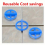 100pcs Reusable 2 in 1 Function 1 5mm 2 0mm 2 5mm 3mm Ceramic Tile Cross Wedge Ceramic Tile Leveler Clamp Type Leveling System Ground Wall Constructio 4