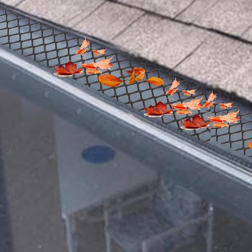 1pc Gutter Guard Mesh Leaf Blocking Net Plastic Mesh Fence Mesh Placing Sewer Clogs 1