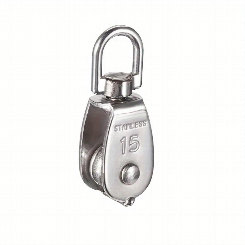 1Pc Stainless Steel Pulley Fixed Pulley Crane Wire Rope Pulley Lifting Pulley Steel Wire Rope Pulley Small Pulley 885680865275