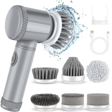 Cordless Electric Cleaning Brush Spin Scrubber Turbo Scrub Cleaner Rechargeable