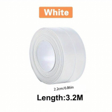 1pc Acrylic Bath & Toilet Caulk Tape Sealant Strip Self Adhesive Tub And Wall Sealing Tape Caulk Sealer Caulk Strip Sealant Tape Caulking Sealing Tape
