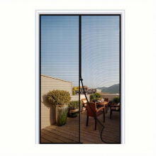 1pc Magnetic Screen Door Mesh Screen With Magnetic Closure Keeps Bugs Out Let Breeze In Heavy Duty Pet And Kid Friendly Works With Front Sliding Doors