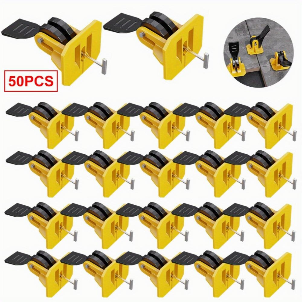 50Pcs Effortlessly Achieve Perfectly Levelled Flooring And Wall Tiles With Reusable Tile Leveler Tools Featuring Replaceable Steel T Pin 0 79X1 Size A 885680867460