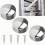 4pcs Staircase Handrails Decorating Plug PVC Armrest Accessories Pipe Plug Wall Bracket Round End Caps 45mm 4