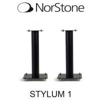 Norstone Stylum1 Satin Black 50cm Pair of Speaker Stands FREE DELIVERY