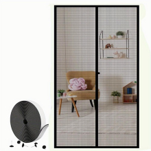 1pc Magnetic Screen Door Fit Door Size 91 44 Cm X 208 28 Cm Reinforced Fiberglass Screen Curtain Durable Full Frame Hook&Loop Easy Install