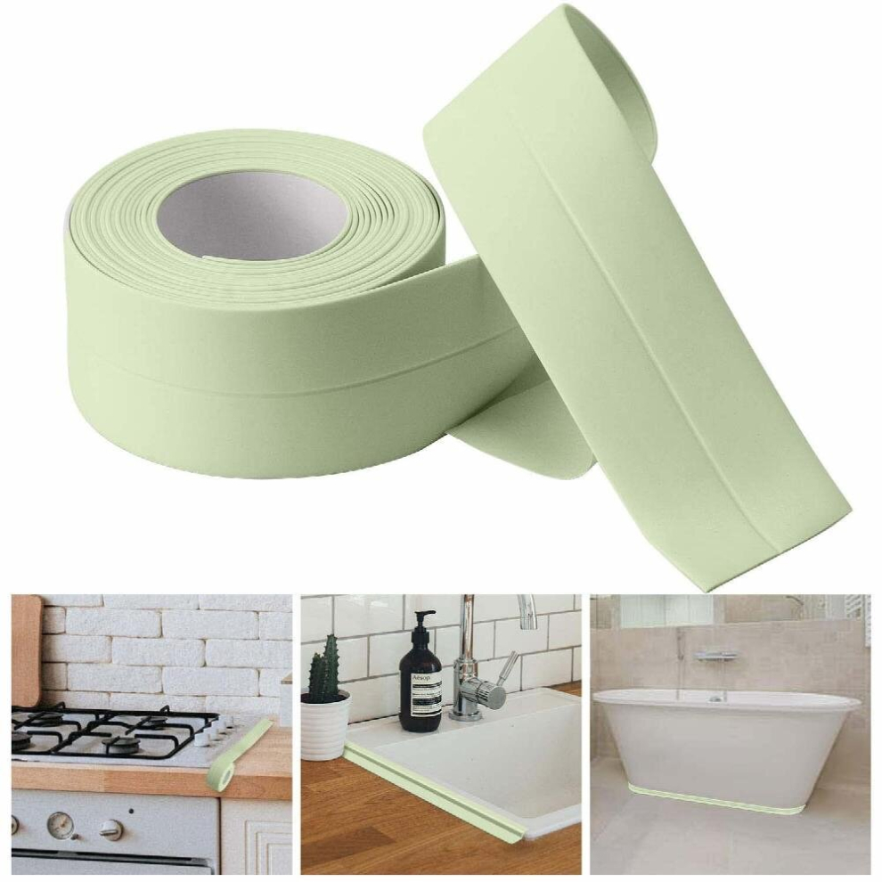 1Pc Bath & Kitchen Caulk Tape Sealant Strip Pvc Self Adhesive Tub And Wall Sealing Tape Caulk Sealer Caulk Strip Sealant Tape Shower Tile Sealer Adhes 885680867828