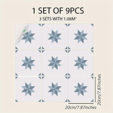 9pcs Peel And Stick Floor Tiles Green Mosaic PVC Flooring Sticker Self Adhesive Floor Tile For Bathroom Kitchen Living Room 19 99x19 Waterproof Tile S