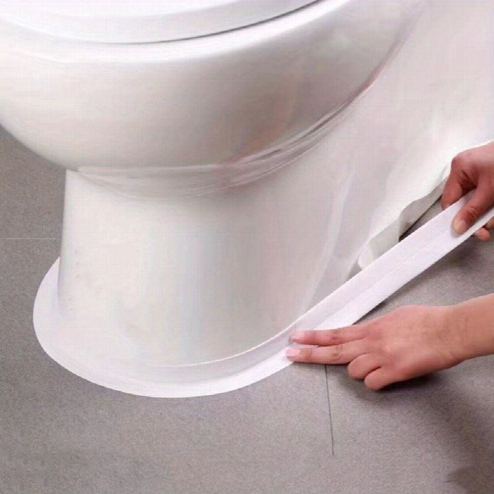 1 Roll Waterproof Mildew Proof Toilet Caulk Strip Self Adhesive Sealing Tape For Kitchen Bathroom Bathroom Waterproof Tape To Avoid Wet 885680869389