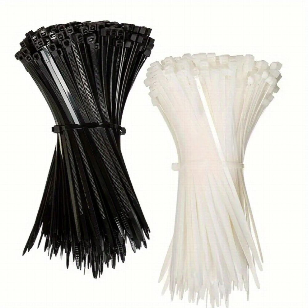 400Pcs 20 Purpose Self Locking Plastic Nylon Cable Ties Garden Bonsai Cable Tie Wire Cable Zip Ties & Zip Ties Cord Management Ties Plastic Wire Ties 885680869259