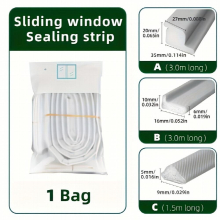 1pc Plastic Steel Window Sealing Strip Installation Windproof Silent Thermal Weather Strip