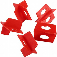 100pcs Tile Leveling System 1 16 Inch Tile Spacers Leveling System Tiles Leveler Spacers PP Material Red 3 Side Spacer Cross And T Shape Ceramic Floor