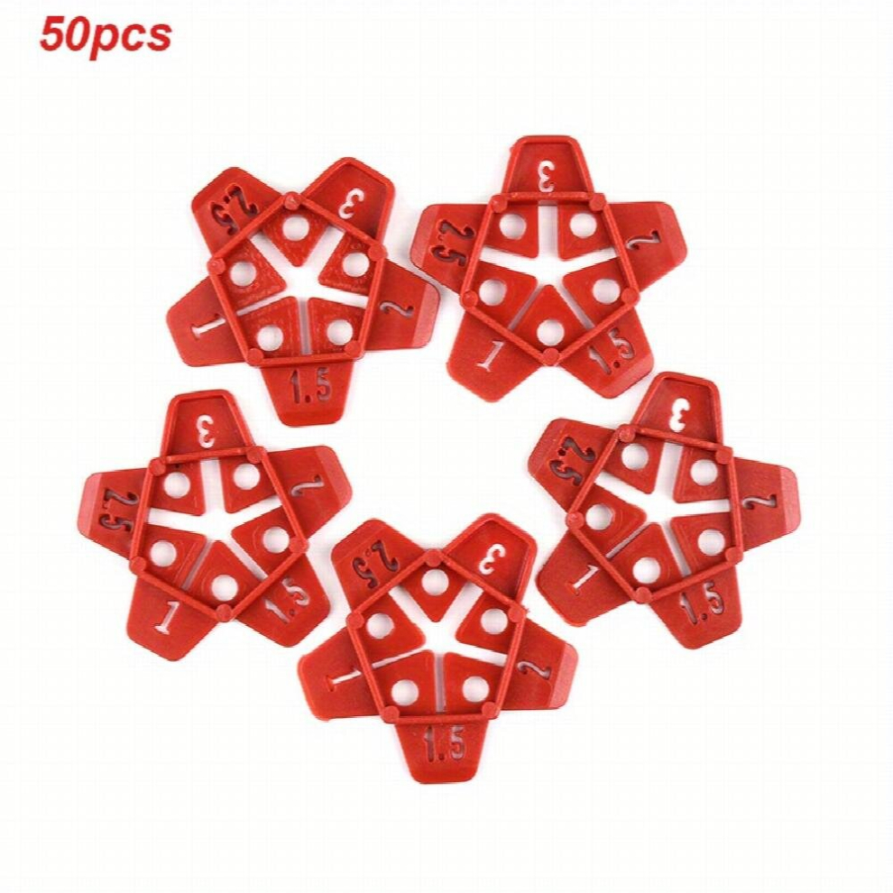 50Pcs 12 7 Cm 1 Tile Spacer Plastic Ceramic Gap Locator Cross With 5 Specification Reusable Construction Tool For Floor Leveling 885680869457