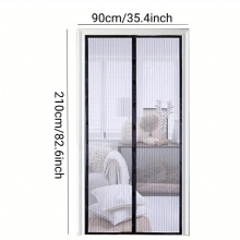 1 Set Magnetic Screen Door Self Sealing Heavy Duty Hands Mesh Partition Keeps Bugs Out Pet And Kid Friendly 90 17 Cm X 209 99 06 Cm X 209